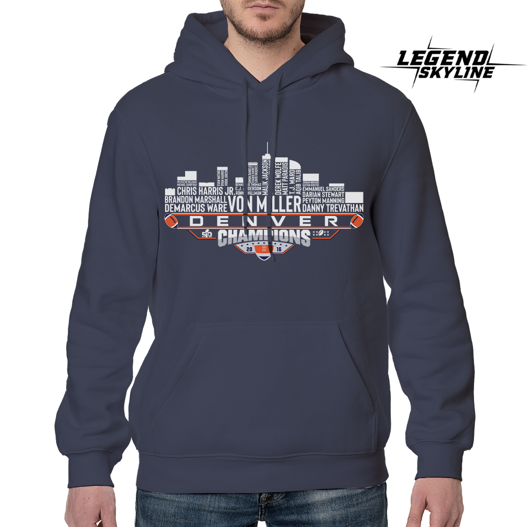 Denver Dream Team Football 50 Champions 2016, Denver City Skyline Shirt