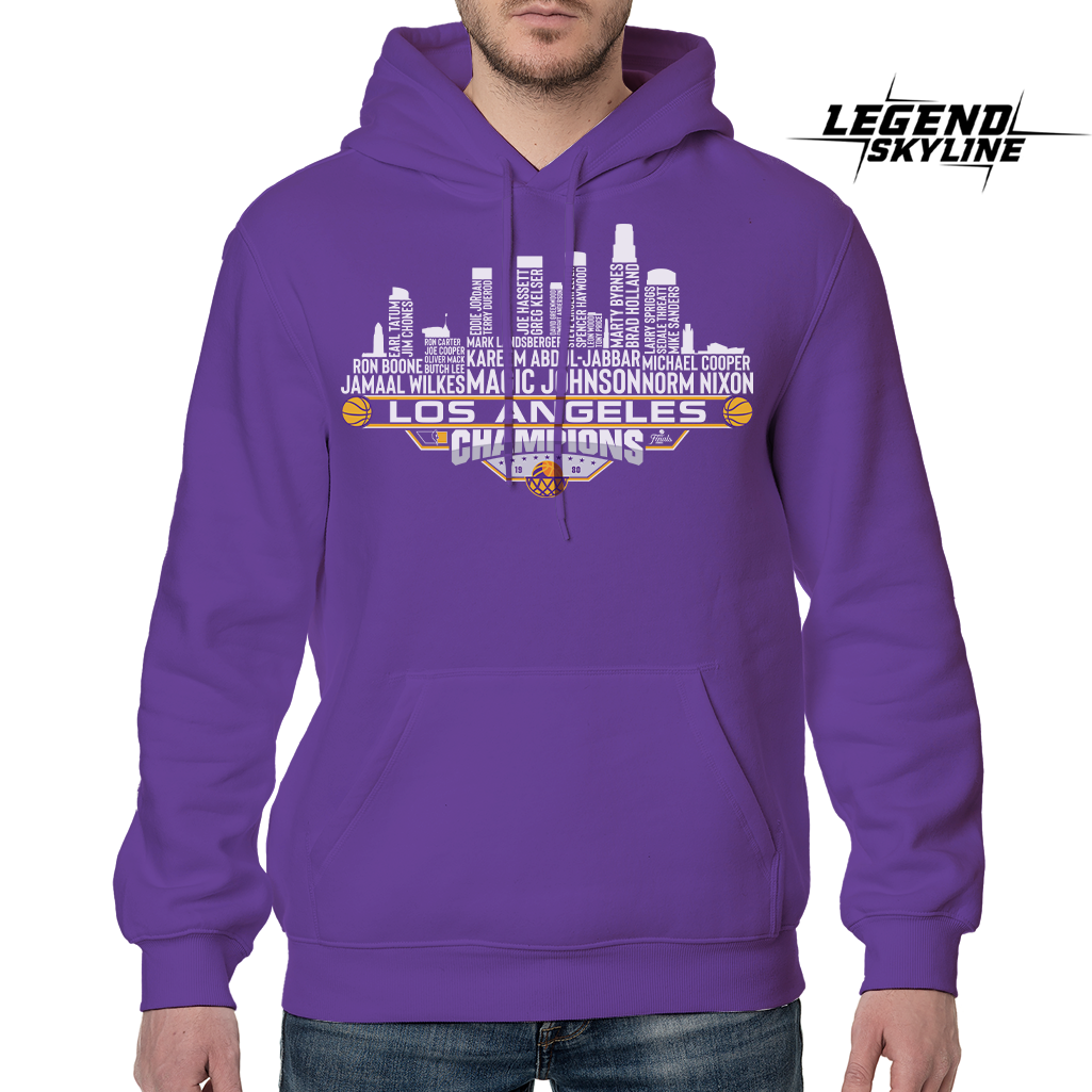 Los Angeles Dream Team Basketball Champions 1980, Los Angeles City Skyline Shirt