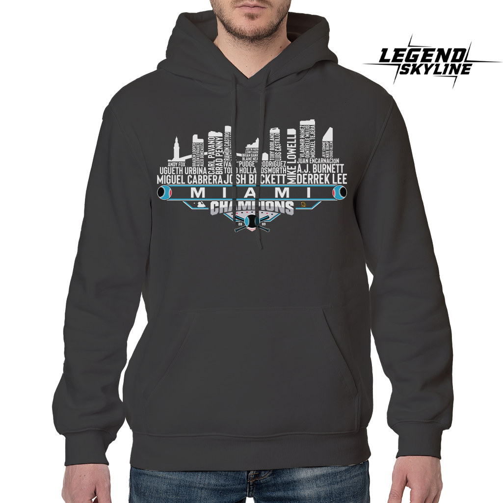 Florida Dream Team Baseball Champions 2003, Miami City Skyline Shirt