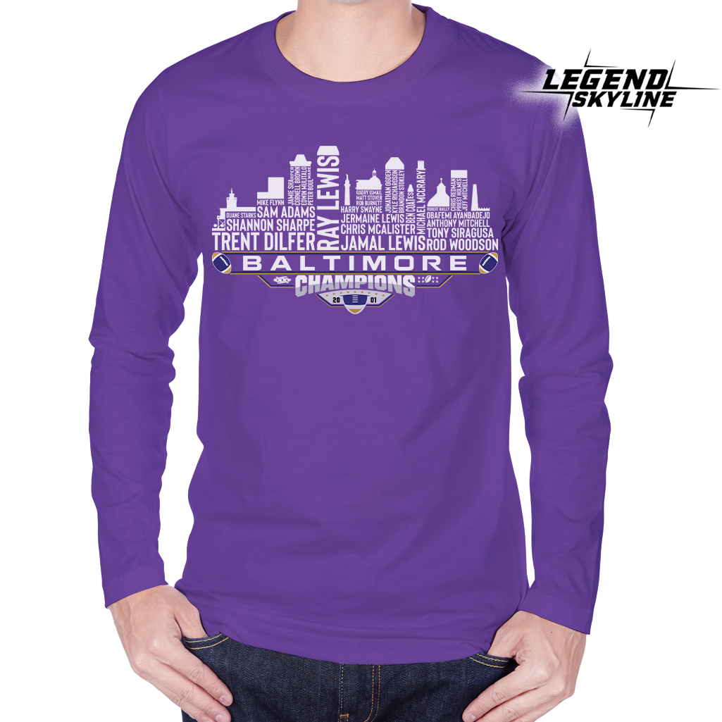 Baltimore Dream Team Football XXXV Champions 2001, Baltimore City Skyline Shirt