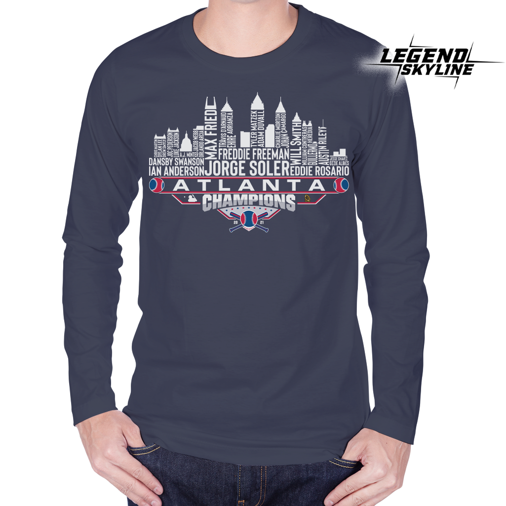 Atlanta Dream Team Baseball Champions 2021, Atlanta City Skyline Shirt