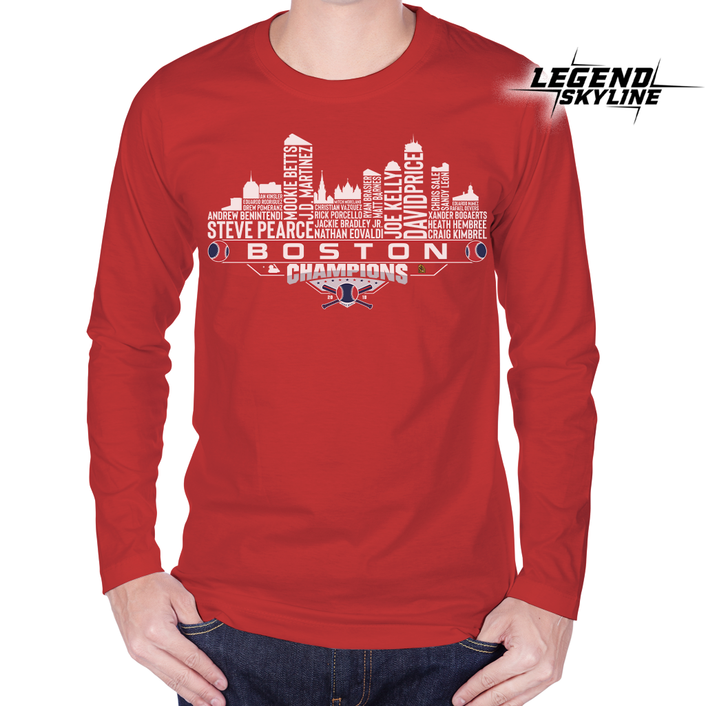 Boston Dream Team Baseball Champions 2018 , Boston City Skyline Shirt
