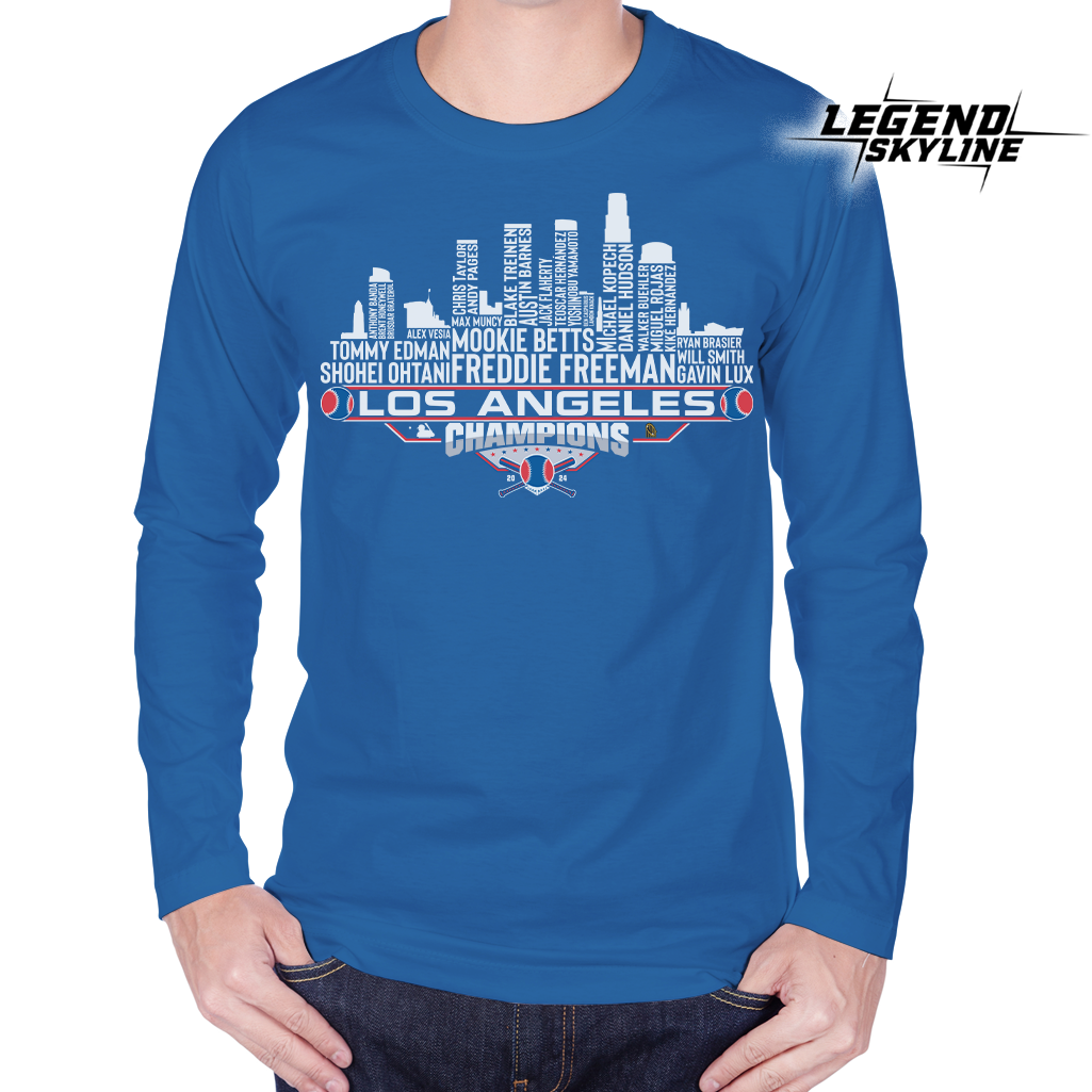 Los Angeles Dream Team Baseball Champions 2024 , Los Angeles City Skyline Shirt