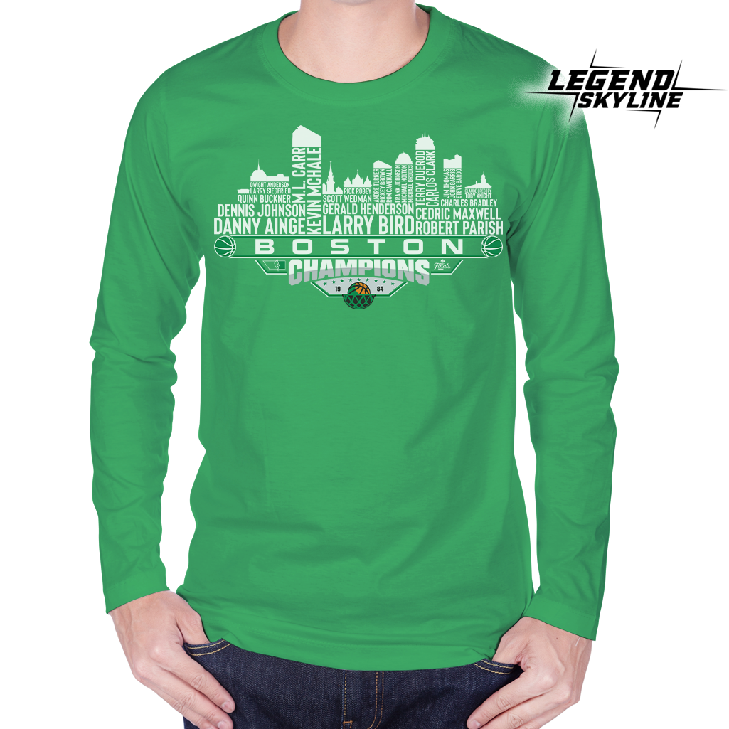Boston Dream Team Basketball Champions 1984, Boston City Skyline Shirt