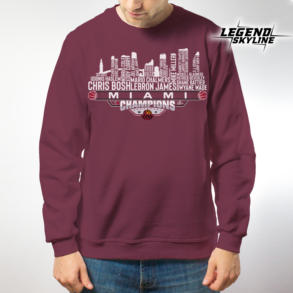 Miami Dream Team Basketball Champions 2012, Miami City Skyline Shirt