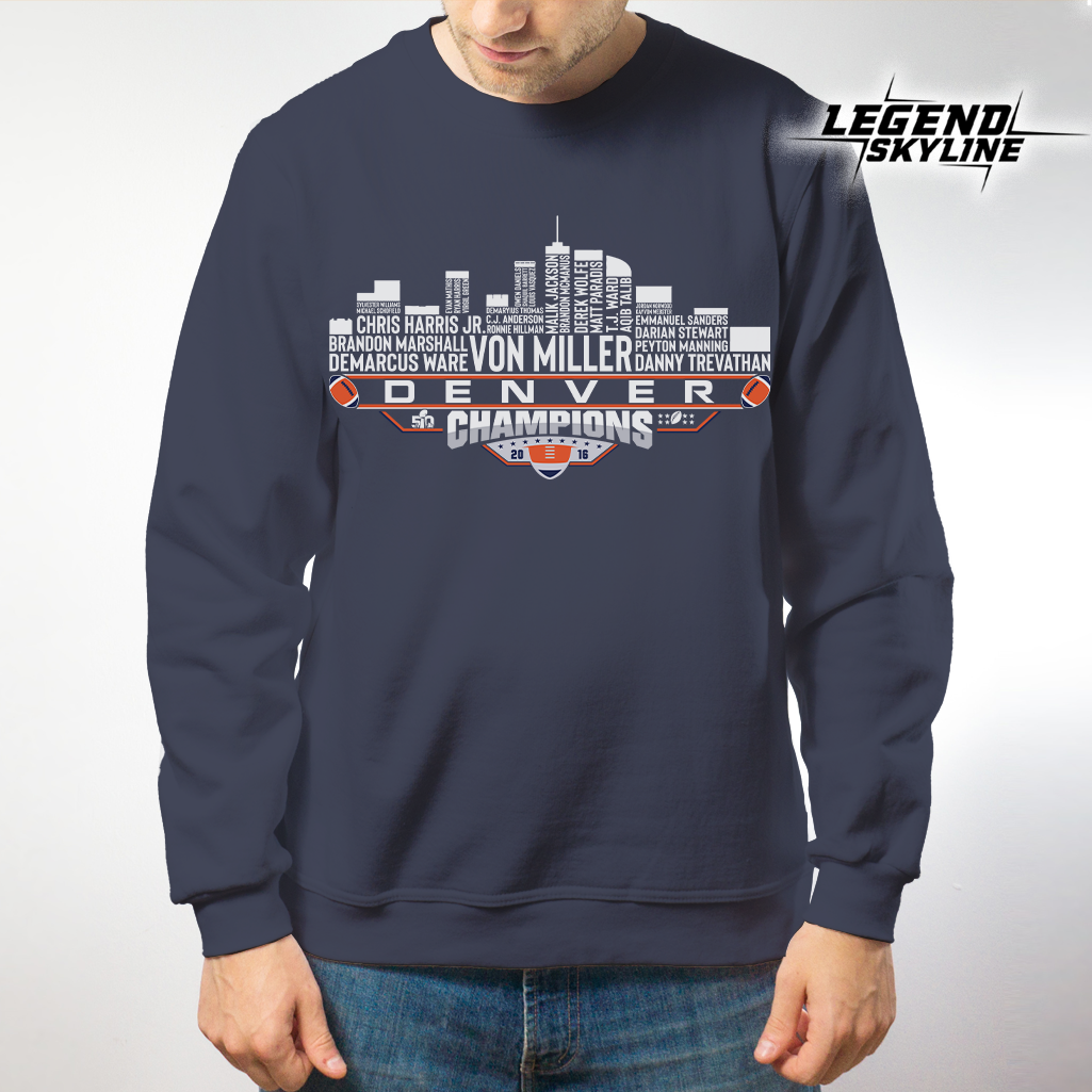 Denver Dream Team Football 50 Champions 2016, Denver City Skyline Shirt