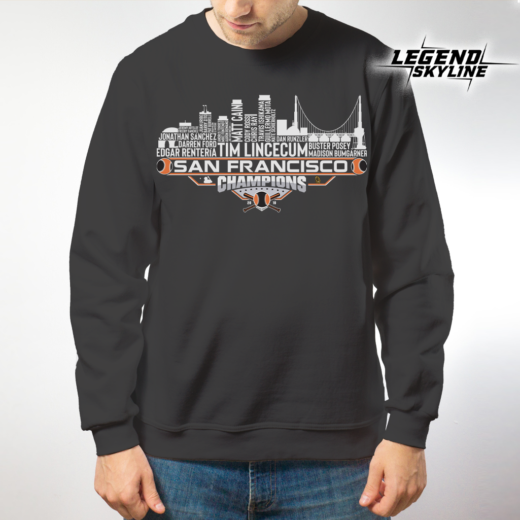 San Francisco Dream Team Baseball Champions 2010 , San Francisco City Skyline Shirt
