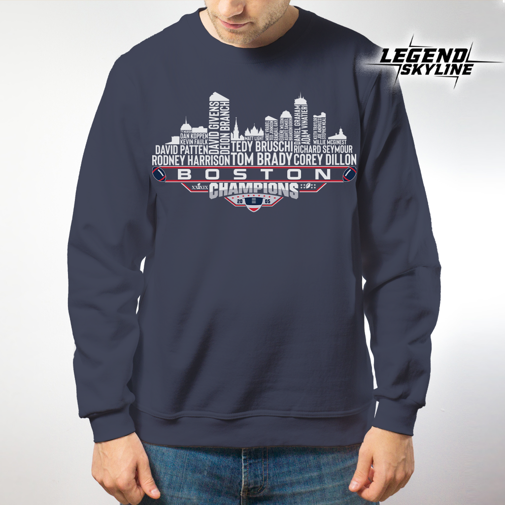 New England Dream Team Football XXXIX Champions 2005, New England City Skyline Shirt