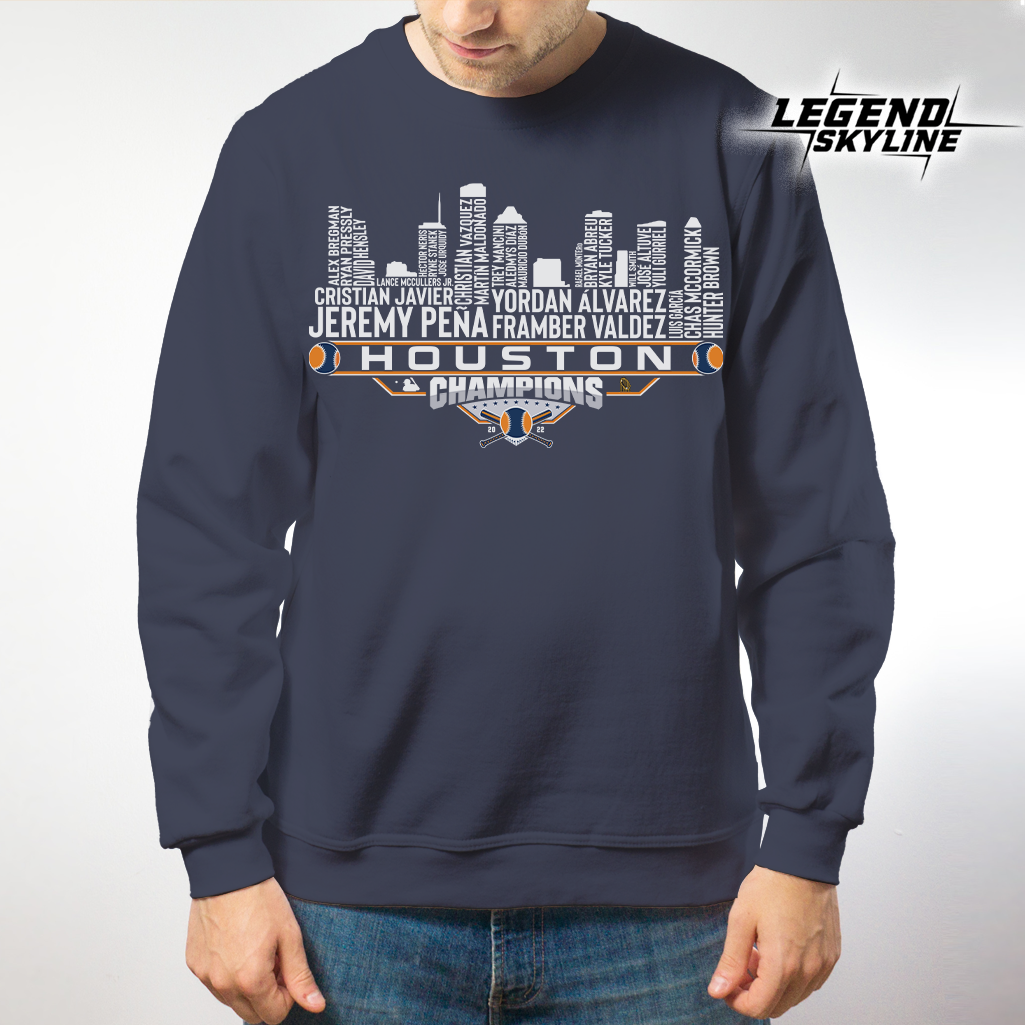 Houston Dream Team Baseball Champions 2022, Houston City Skyline Shirt
