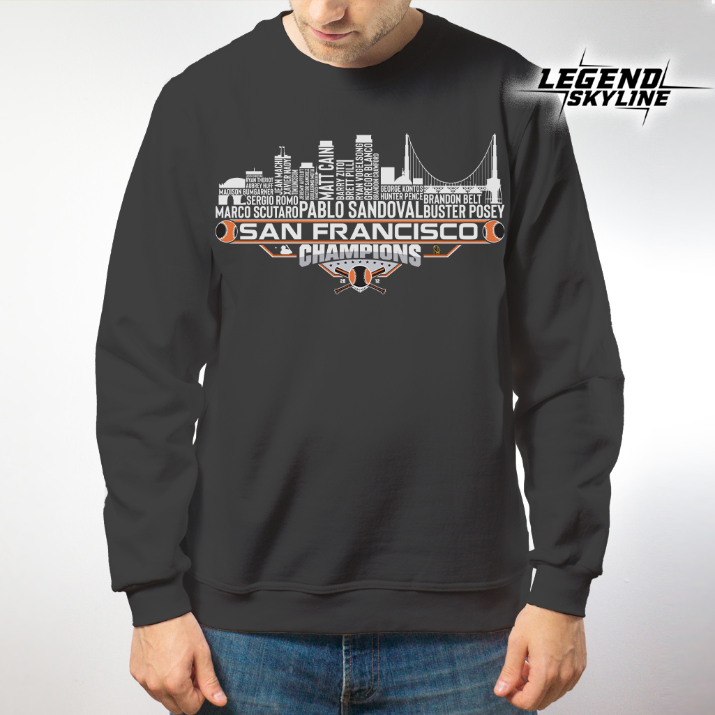San Francisco Dream Team Baseball Champions 2012, San Francisco City Skyline Shirt