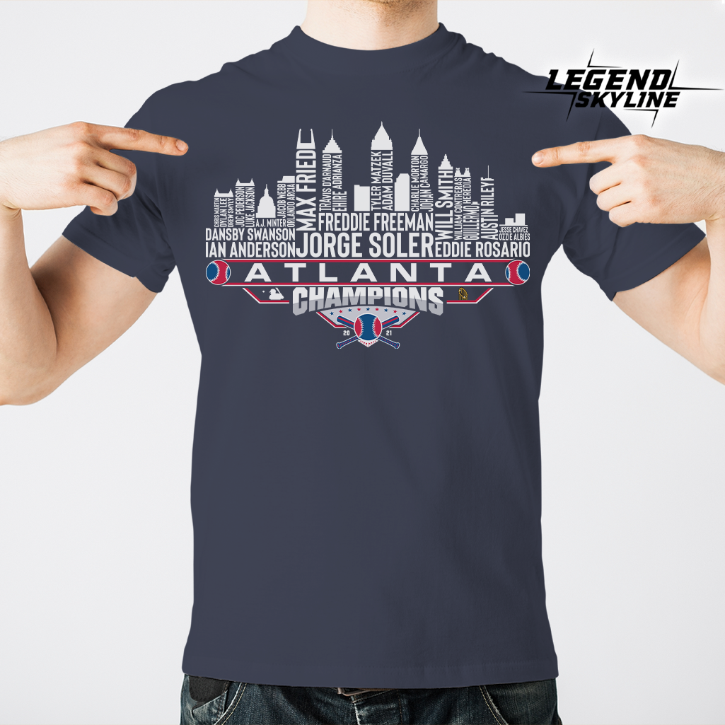 Atlanta Dream Team Baseball Champions 2021, Atlanta City Skyline Shirt