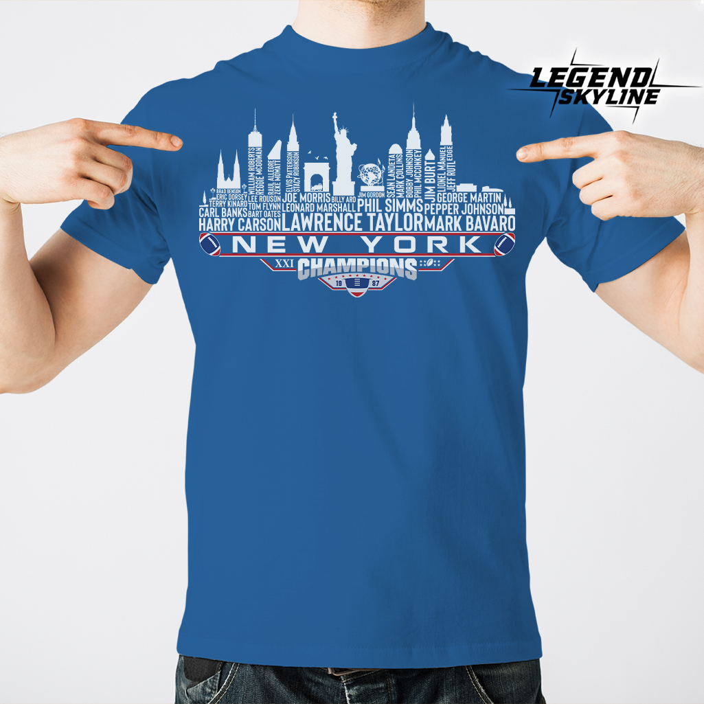 New York Dream Team Football XXI Champions 1987, New York City Skyline Shirt