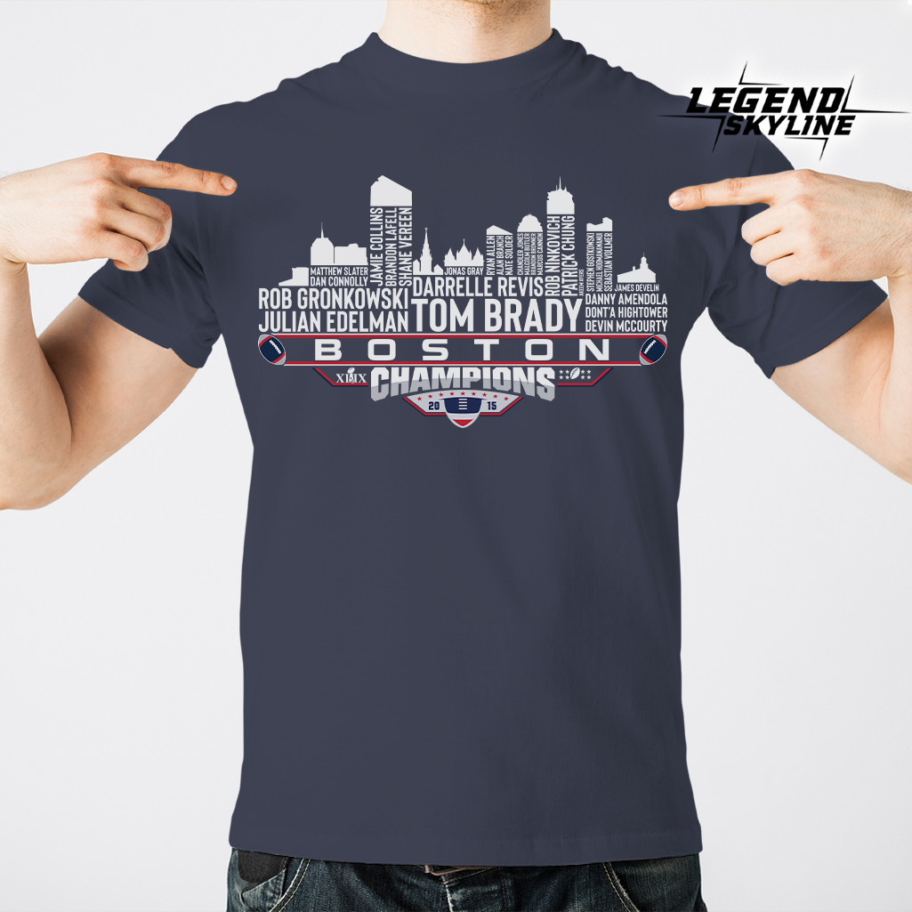 New England Dream Team Football XLIX Champions 2015, New England City Skyline Shirt