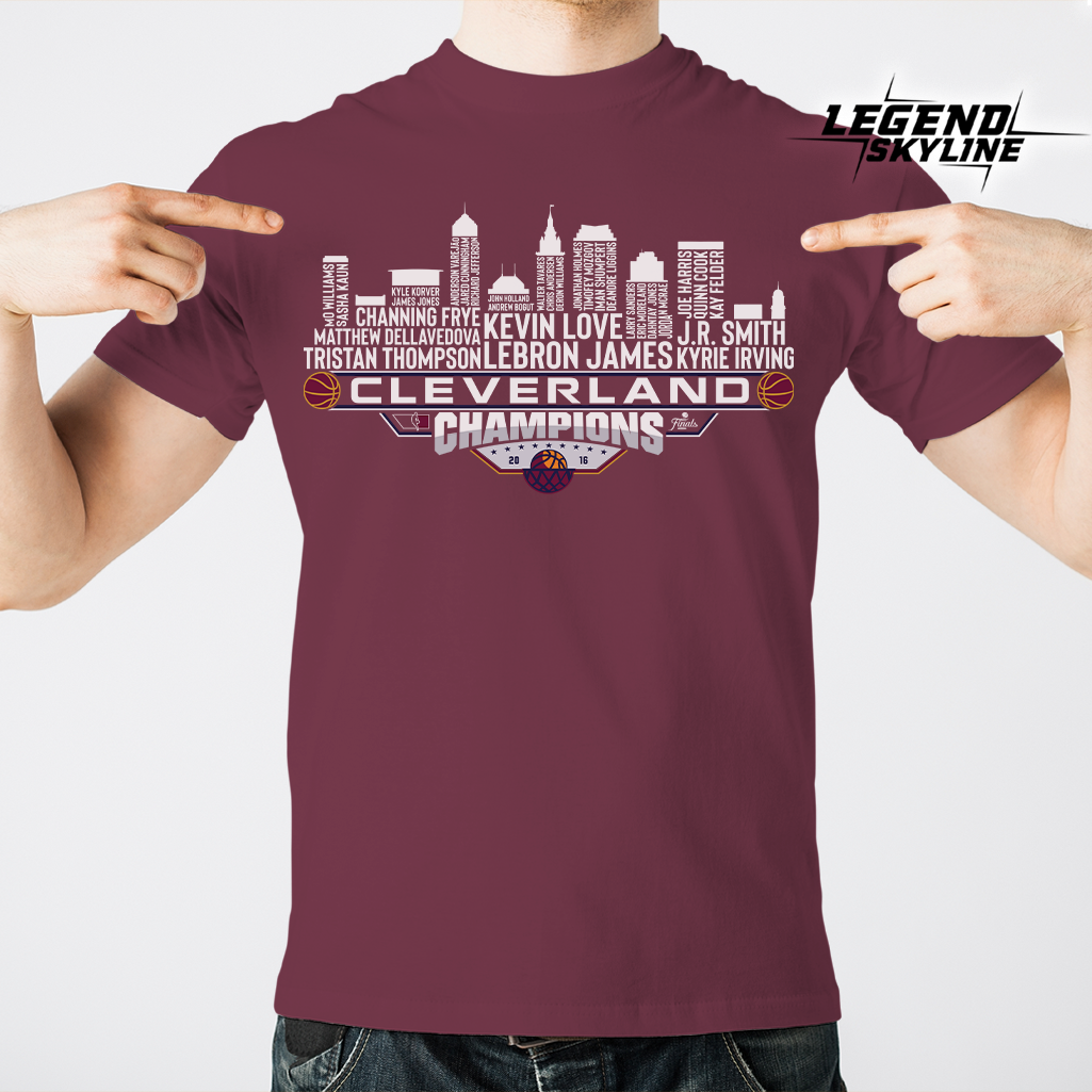Cleveland Dream Team Basketball Champions 2016, Cleveland City Skyline Shirt