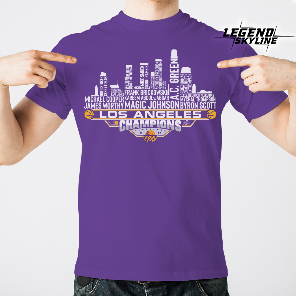 Los Angeles Dream Team Basketball Champions 1987, Los Angeles City Skyline Shirt