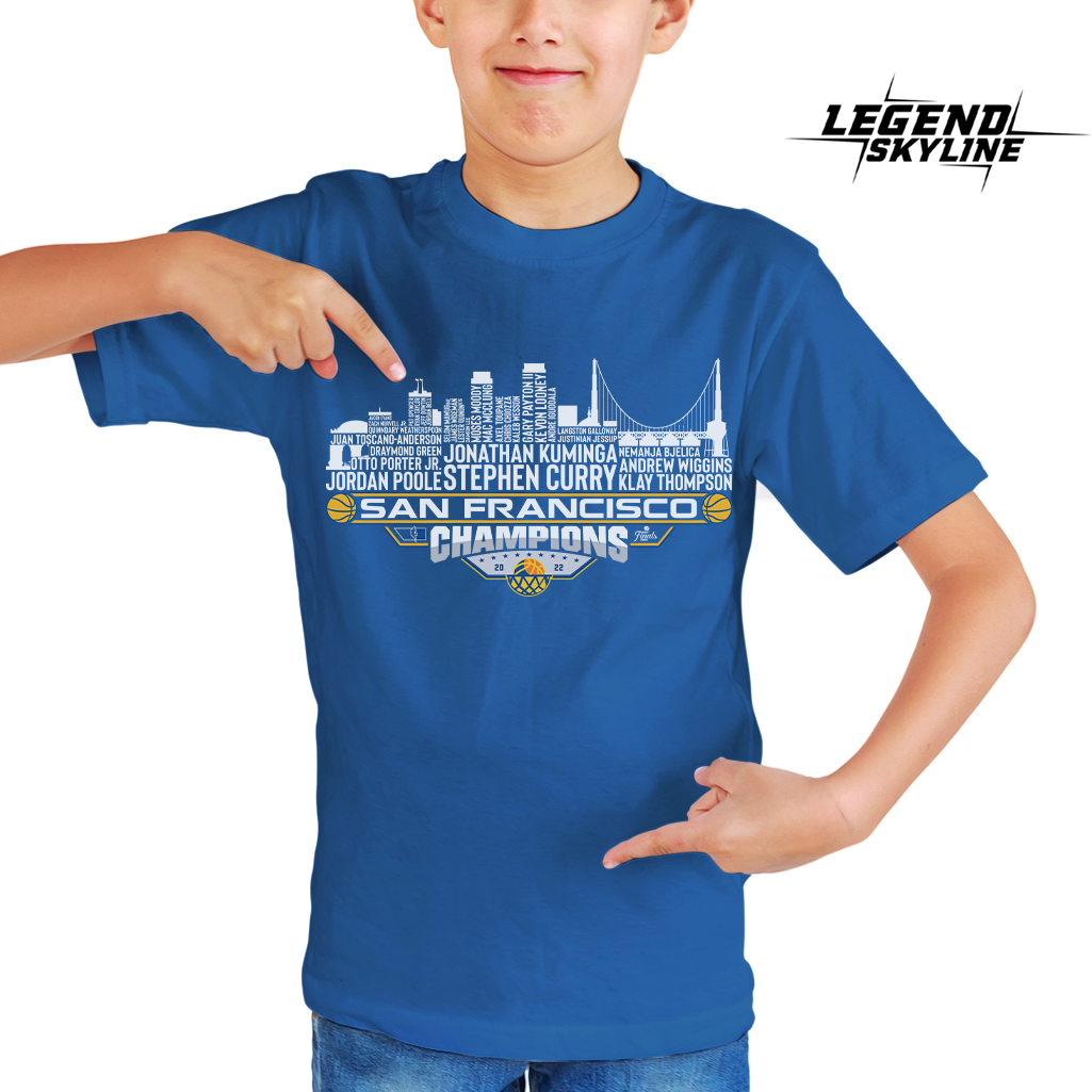 Golden State Dream Team Basketball Champions 2022, San Francisco City Skyline Shirt