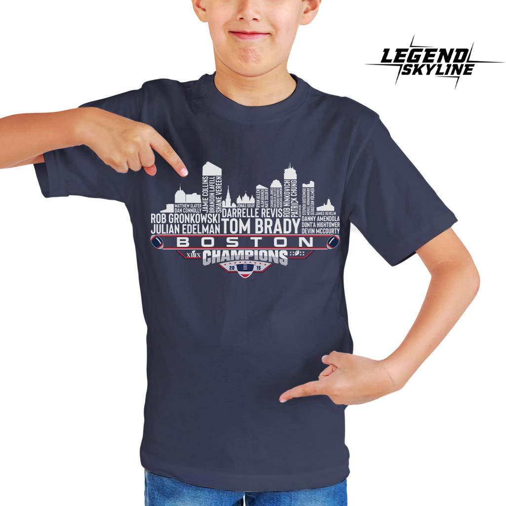 New England Dream Team Football XLIX Champions 2015, New England City Skyline Shirt