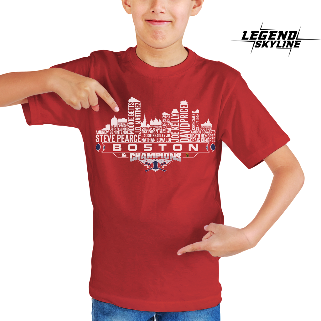 Boston Dream Team Baseball Champions 2018 , Boston City Skyline Shirt