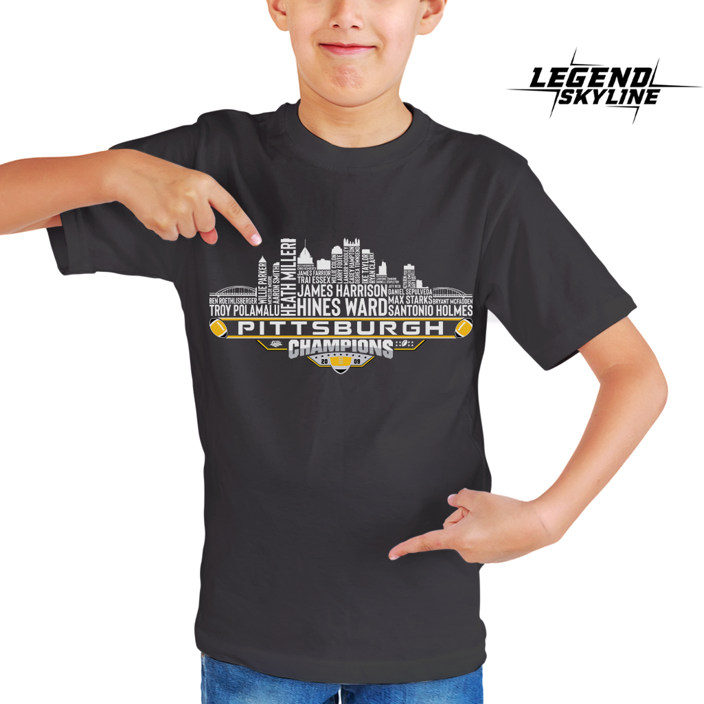 Pittsburgh Dream Team Football XLIII Champions 2009, Pittsburgh City Skyline Shirt