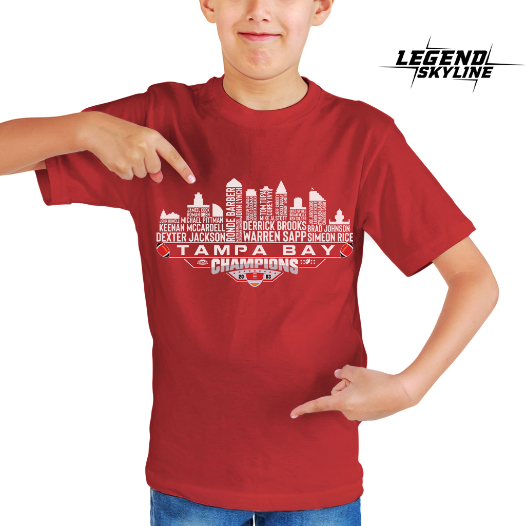 Tampa Bay Dream Team Football XXXVII Champions 2003, Tampa Bay City Skyline Shirt