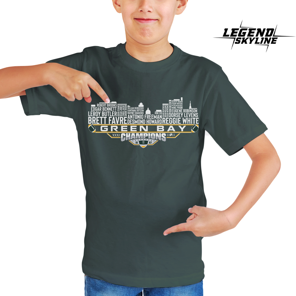 Green Bay Dream Team Football XXXI Champions 1997, Green Bay City Skyline Shirt