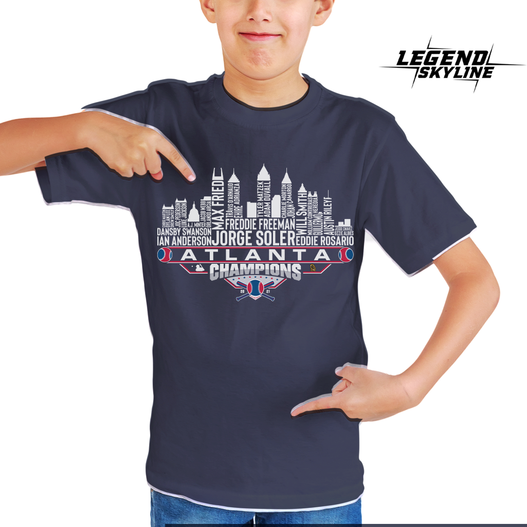 Atlanta Dream Team Baseball Champions 2021, Atlanta City Skyline Shirt