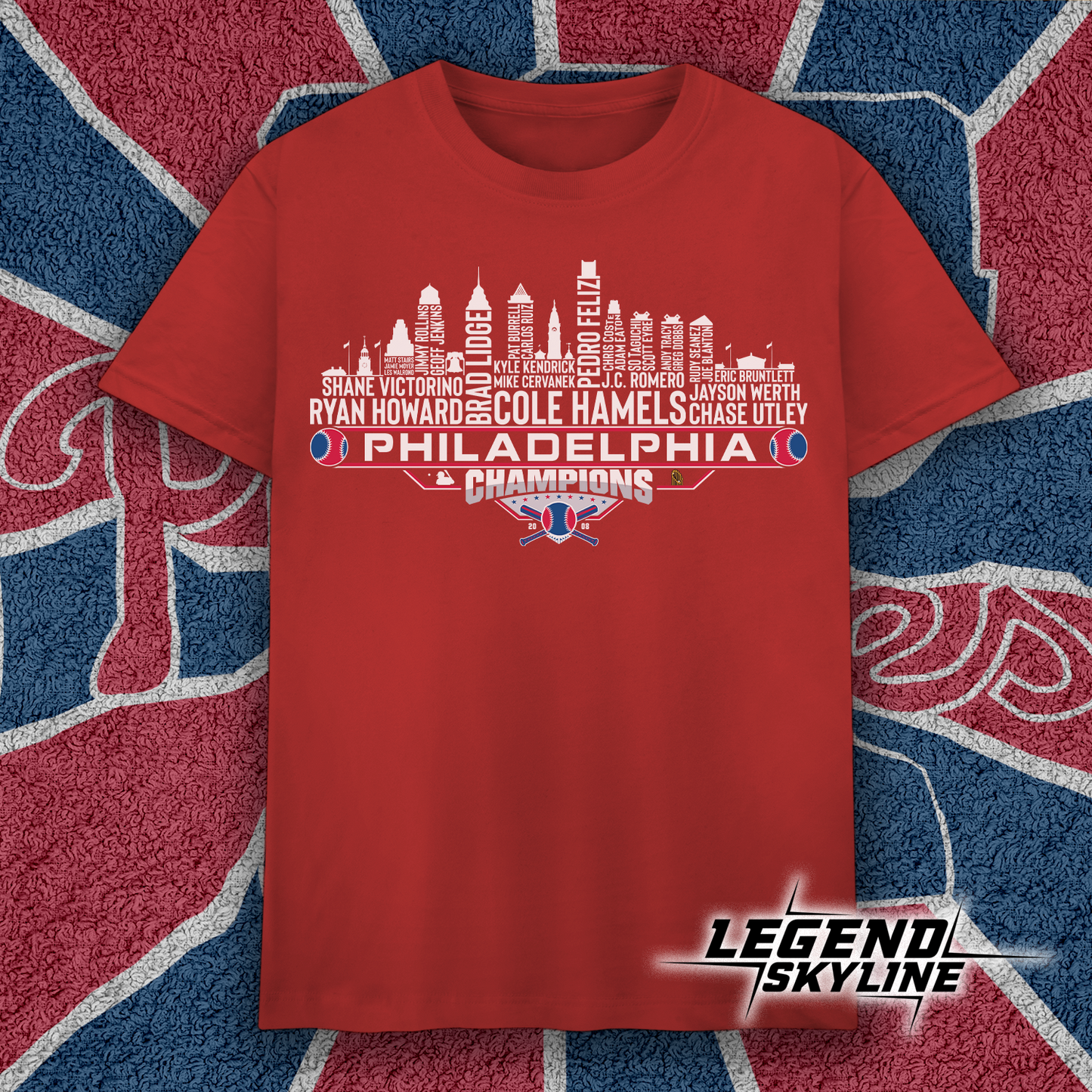 Philadelphia Dream Team Baseball Champions 2008, Philadelphia City Skyline Shirt