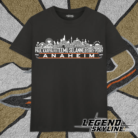 Anaheim Hockey Greatest Of All Time Team Anaheim City Skyline Shirt