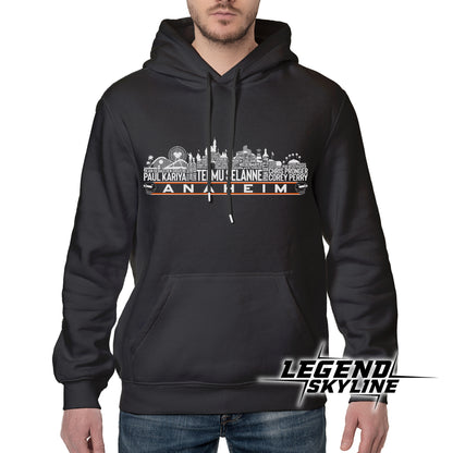 Anaheim Hockey Greatest Of All Time Team Legend Anaheim City Skyline Shirt