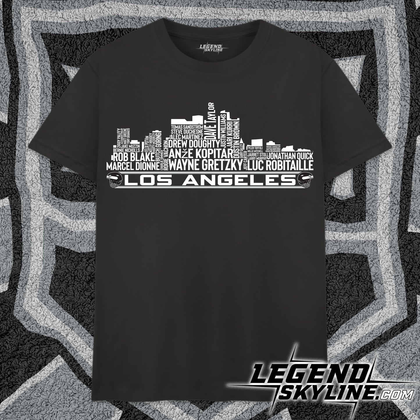 Los Angeles Hockey Team All Time Legends Los Angeles City Skyline Shirt