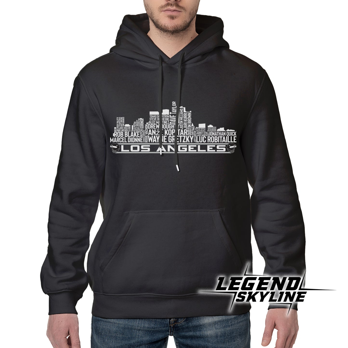 Los Angeles Hockey Team All Time Legends Los Angeles City Skyline Shirt