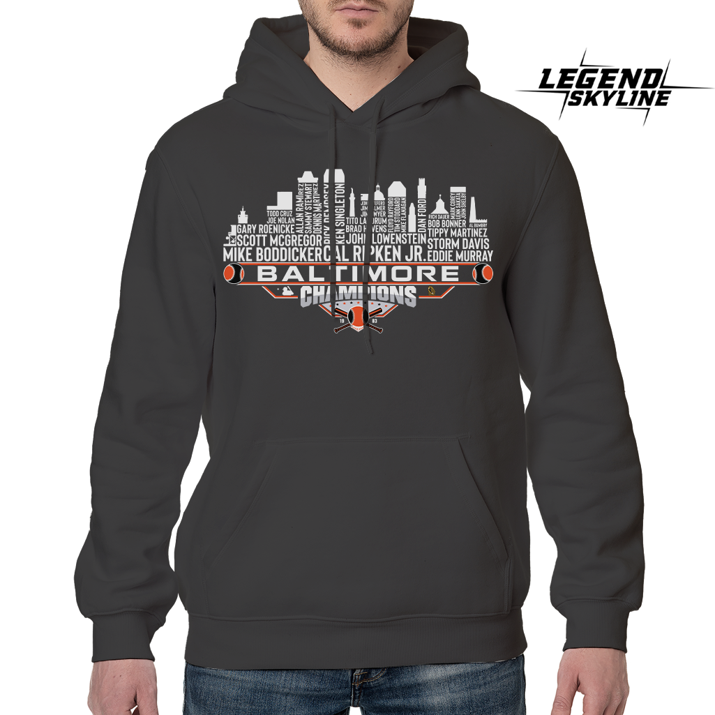 Baltimore Dream Team Baseball Champions 1983, Baltimore City Skyline Shirt
