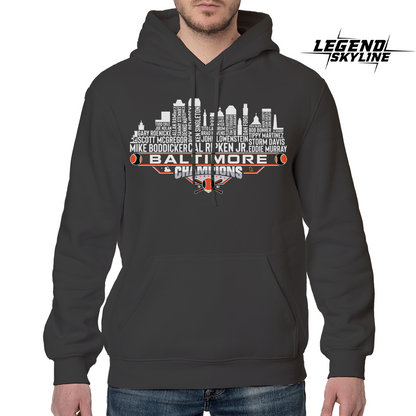 Baltimore Dream Team Baseball Champions 1983, Baltimore City Skyline Shirt