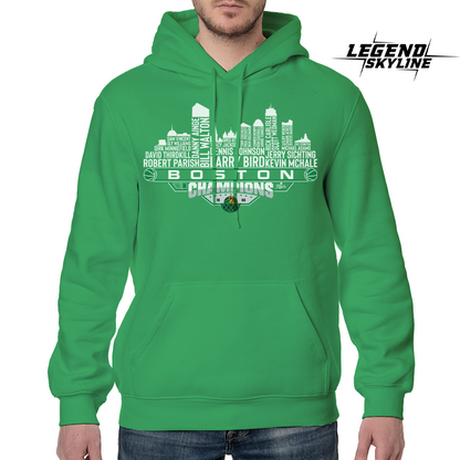 Boston Dream Team Basketball Champions 1986, Boston City Skyline Shirt