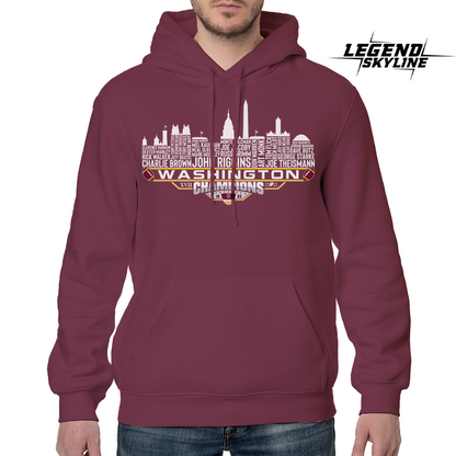 Washington Dream Team Football XVII Champions 1983, Washington City Skyline Shirt