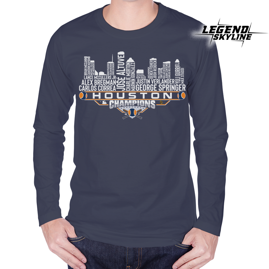 Houston Dream Team Baseball Champions 2017, Houston City Skyline Shirt