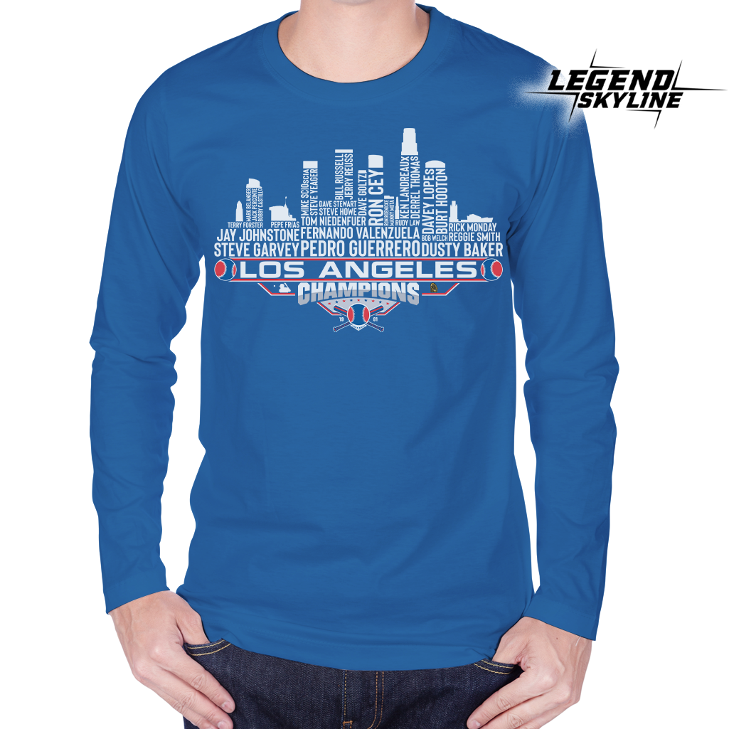 Los Angeles Dream Team Baseball Champions 1981, Los Angeles City Skyline Shirt
