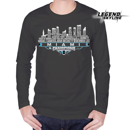 Florida Dream Team Baseball Champions 2003, Miami City Skyline Shirt
