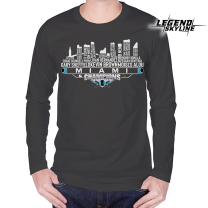 Florida Dream Team Baseball Champions 1997, Miami City Skyline Shirt
