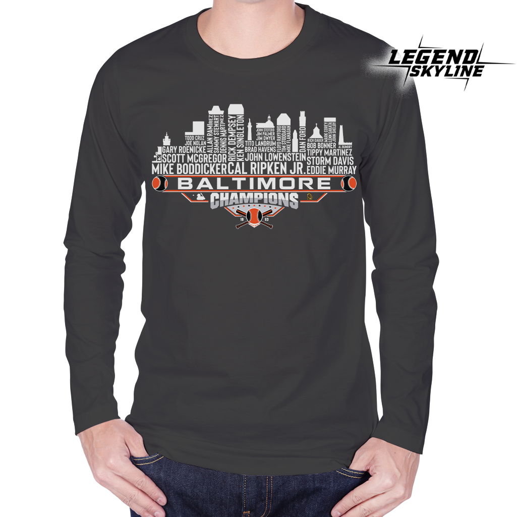 Baltimore Dream Team Baseball Champions 1983, Baltimore City Skyline Shirt