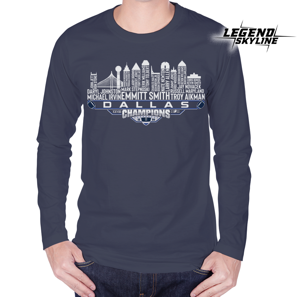 Dallas Dream Team Football XXVIII Champions 1994, Dallas City Skyline Shirt