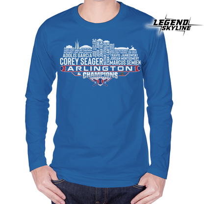 Arlington Dream Team Baseball Champions 2023, Arlington City Skyline Shirt