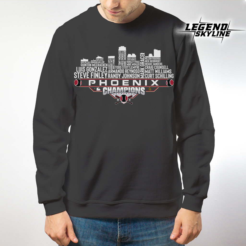 Arizona Dream Team Baseball Champions 2001, Phoenix City Skyline Shirt
