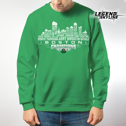 Boston Dream Team Basketball Champions 1986, Boston City Skyline Shirt