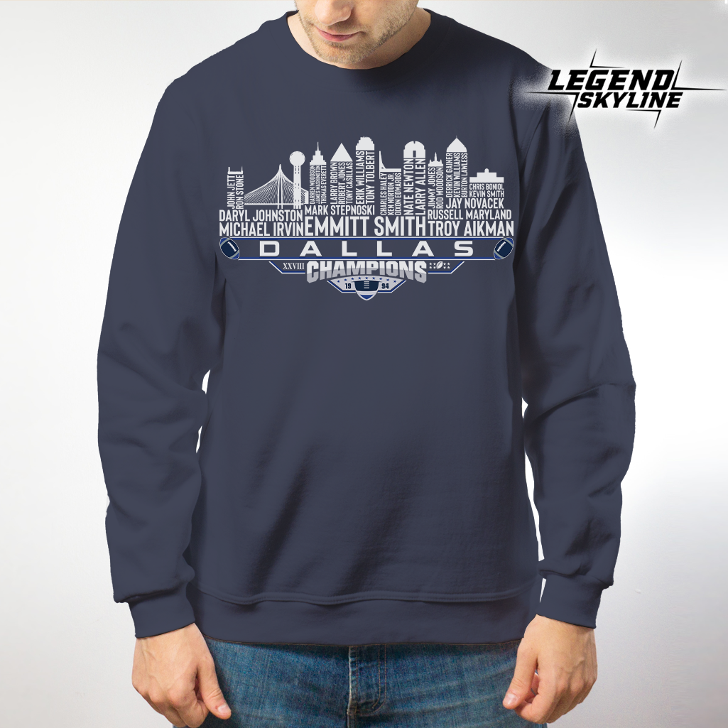 Dallas Dream Team Football XXVIII Champions 1994, Dallas City Skyline Shirt