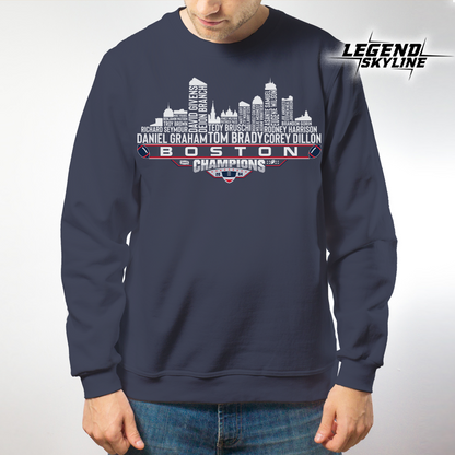 New England Dream Team Football XXXVIII Champions 2004 , New England City Skyline Shirt