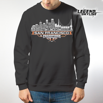 San Francisco Dream Team Baseball Champions 2010 , San Francisco City Skyline Shirt
