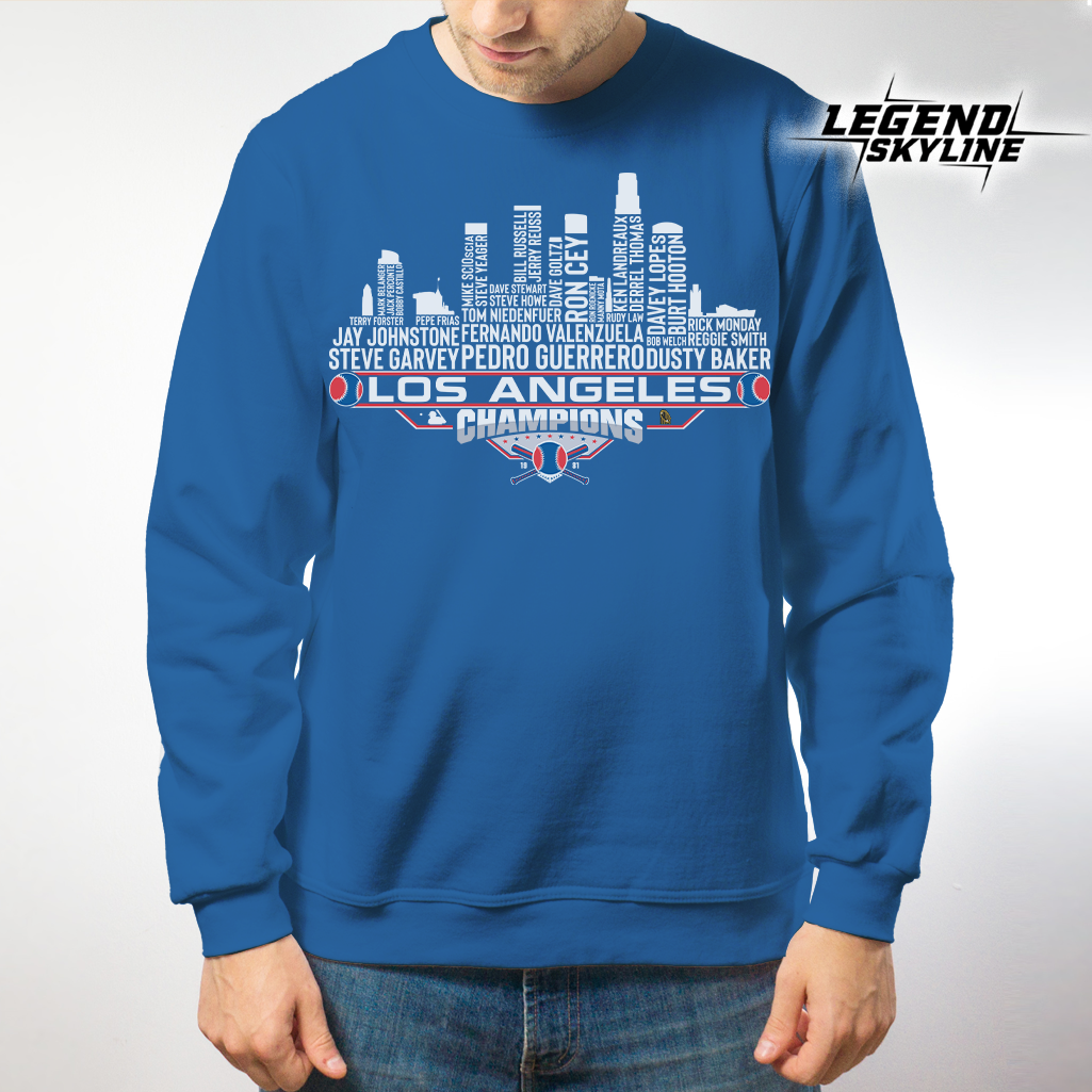 Los Angeles Dream Team Baseball Champions 1981, Los Angeles City Skyline Shirt