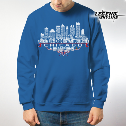 Chicago Dream Team Baseball Champions 2016, Chicago City Skyline Shirt