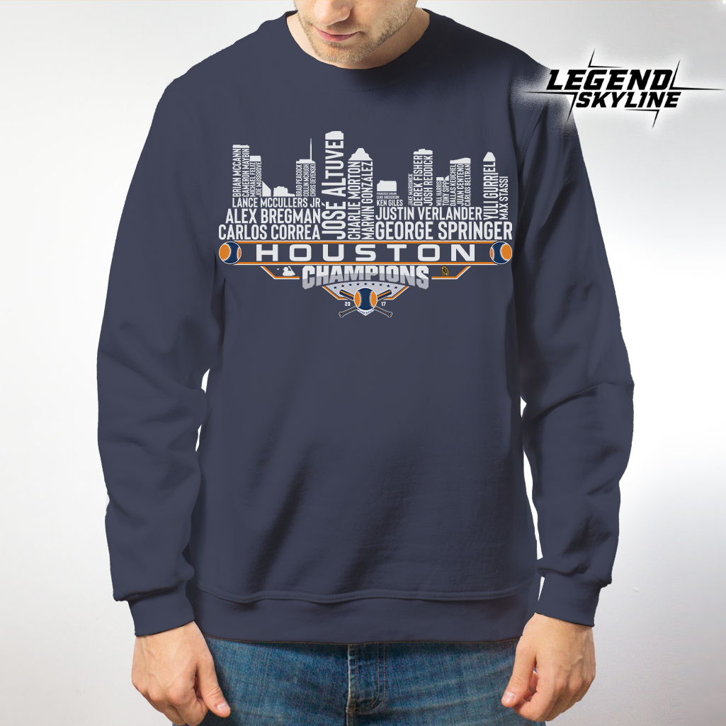 Houston Dream Team Baseball Champions 2017, Houston City Skyline Shirt